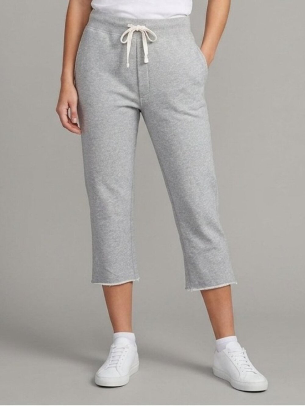 T by Alexander Wang Gray Cotton Cropped Sweatpants - Medium, fits smaller!